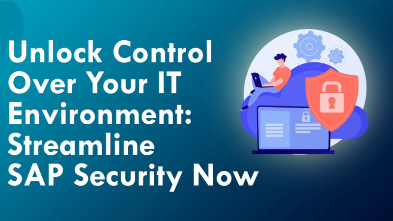 Unlock Control Over Your IT Environment: Streamline SAP Security Now